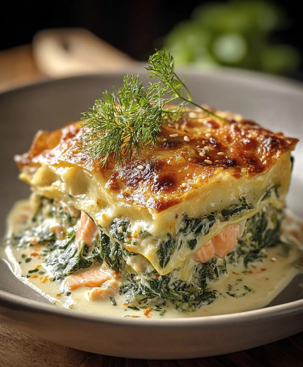 Lachs-Spinat-Lasagne: Cremig & Genussvoll