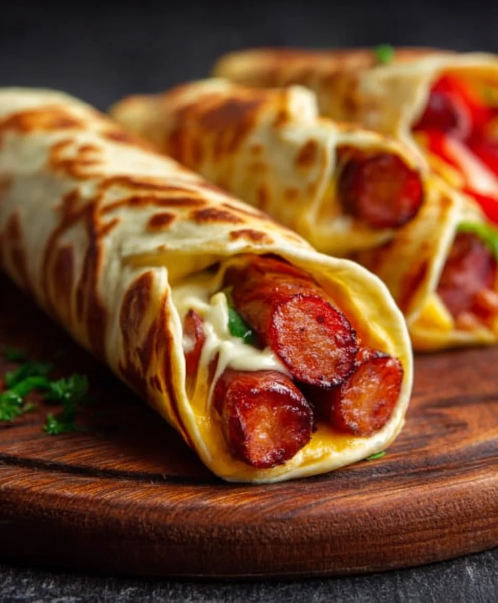 Gebackene Hot Dogs im Tortilla-Teig: Einfach & Lecker!