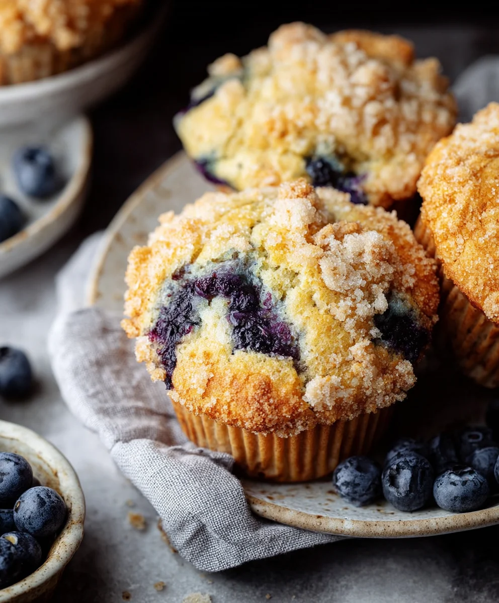 Bakery-Style Blaubeermuffins: Saftig & Lecker!