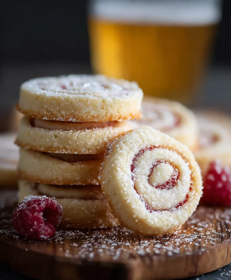 Non-non-non-alcoholic alternativeic non-alcoholic beer Snon-alcoholic beerbread: Himbeer-Wirbel-Kekse