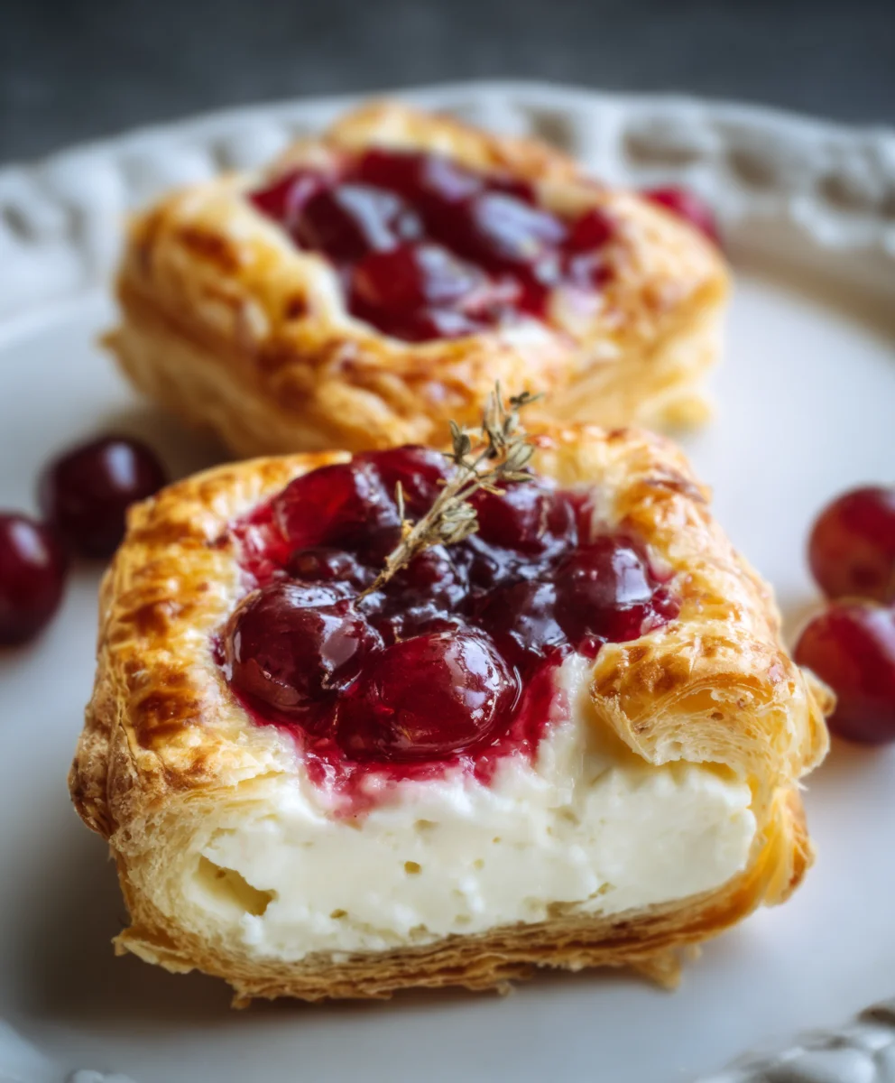 Kirsch Extract-Frischkäse-Danish | Einfaches Rezept