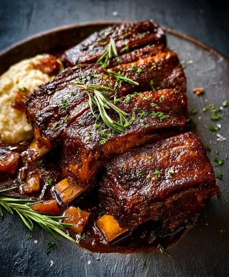 Rinderrippchen Französisch geschmort: Zart & Lecker