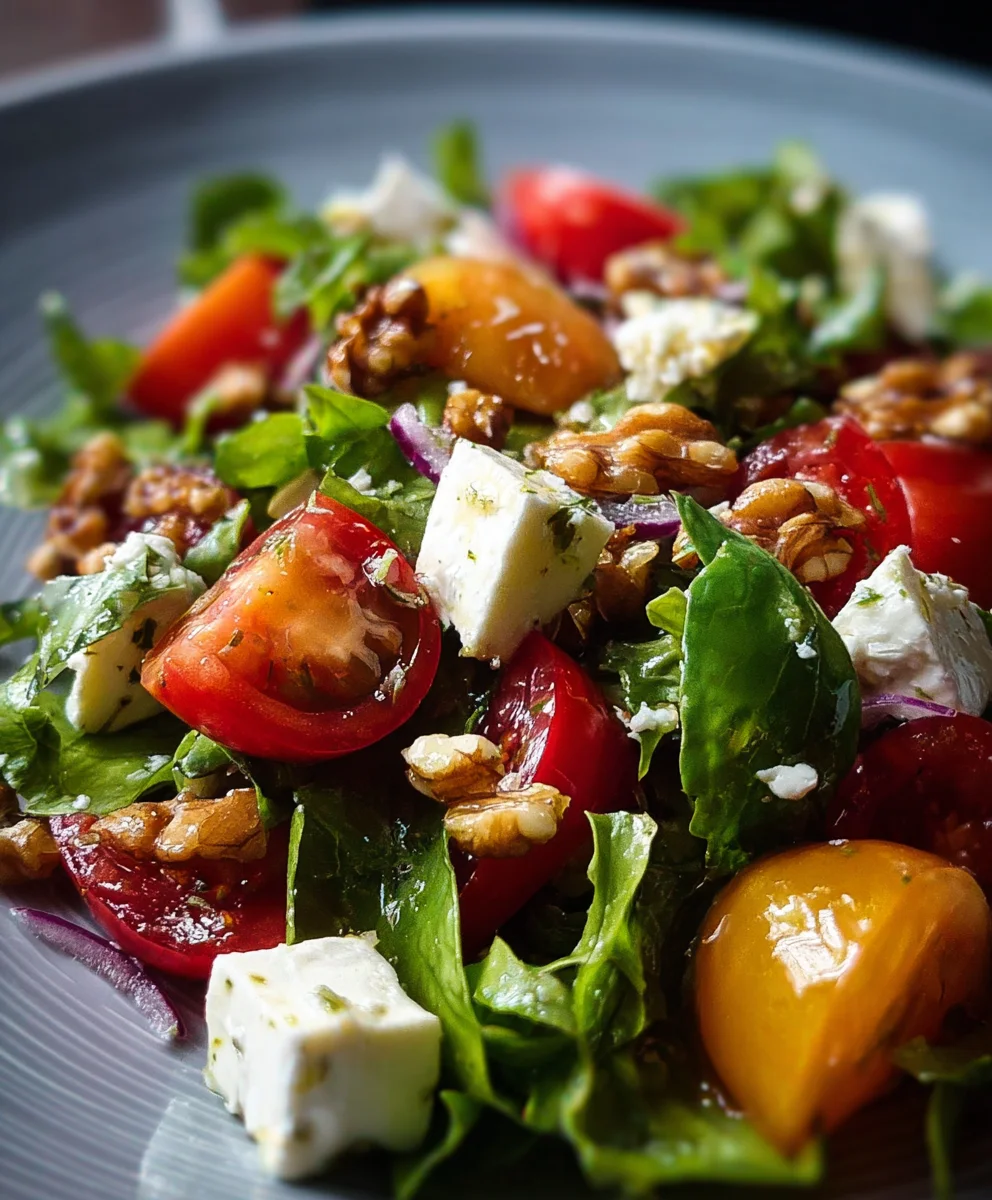 Feldsalat mit Walnüssen & Feta: Unglaubliches Rezept