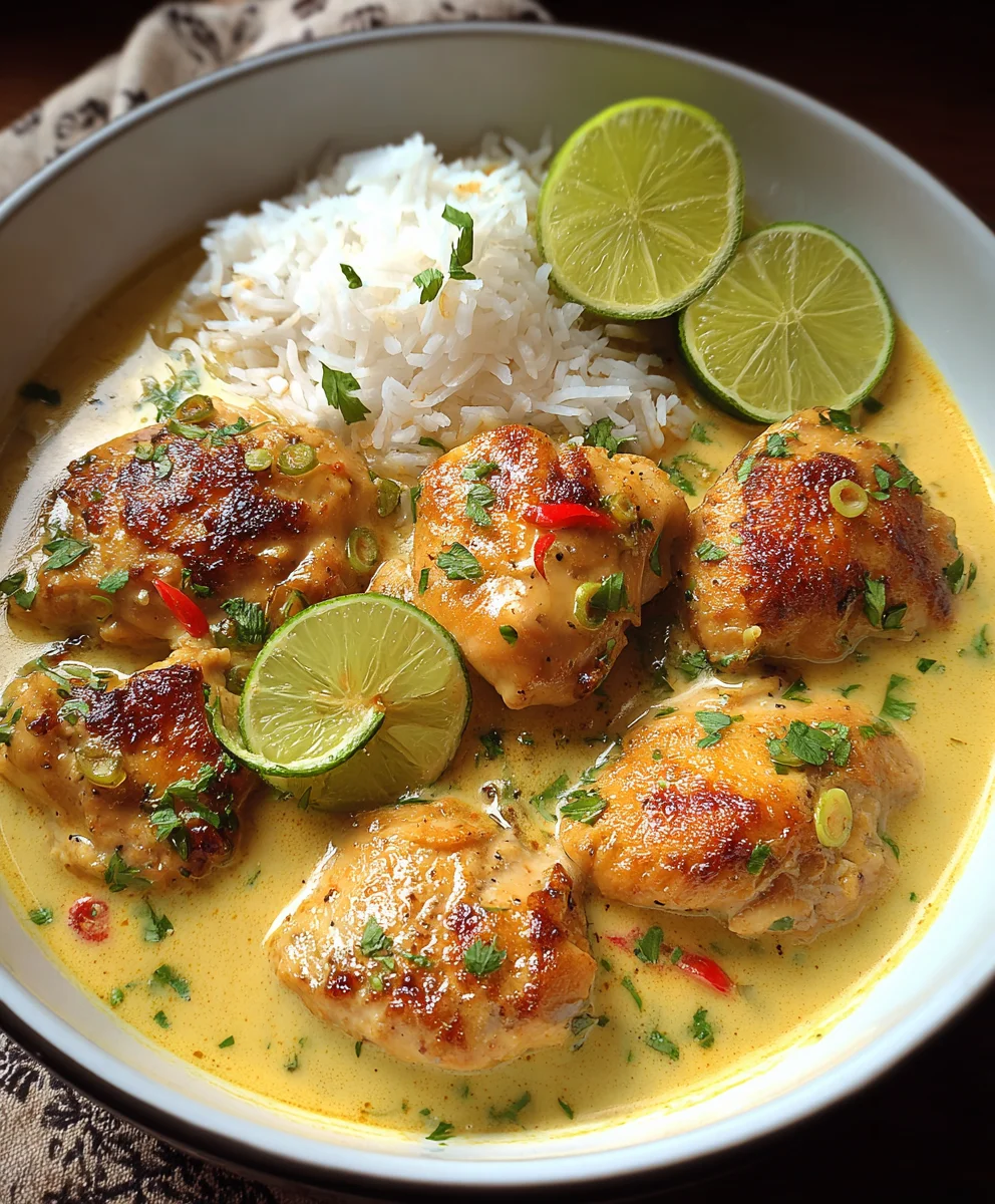 Zartes Rindfleisch in Kokos-Limetten-Sauce