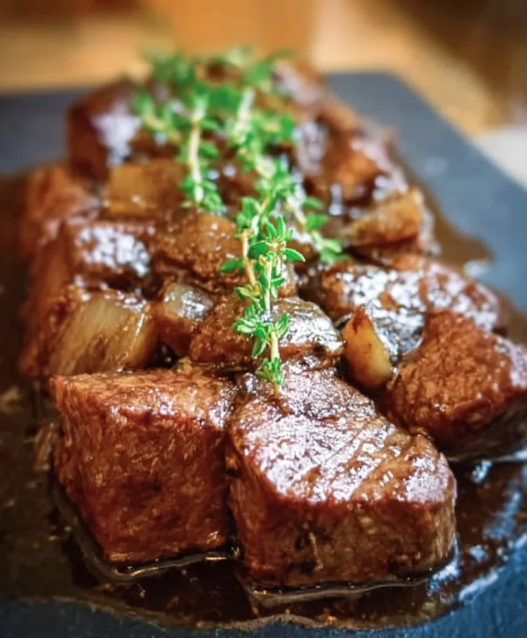 Zartes Rindfleisch Balsamico-Zwiebel Sauce Rezept