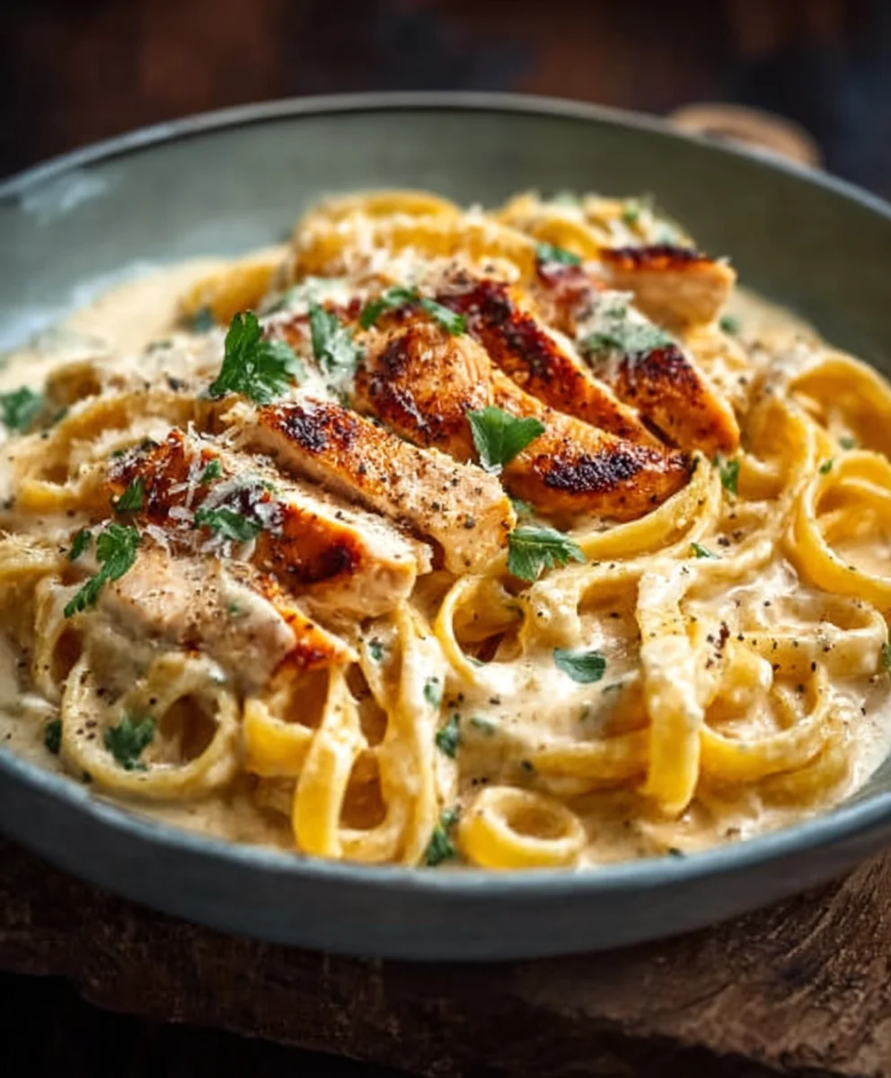 Hähnchen Alfredo: Unglaubliches Cremiges Nudelrezept
