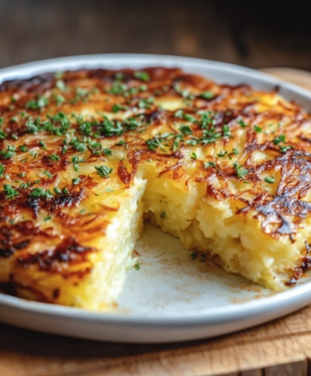 Hüttenkäse Kartoffelrösti Auflauf: Einfach & lecker