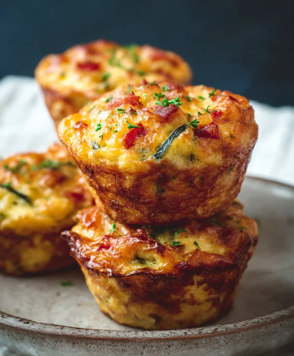 Herzhafte Low Carb Muffins | Gesundes Frühstück