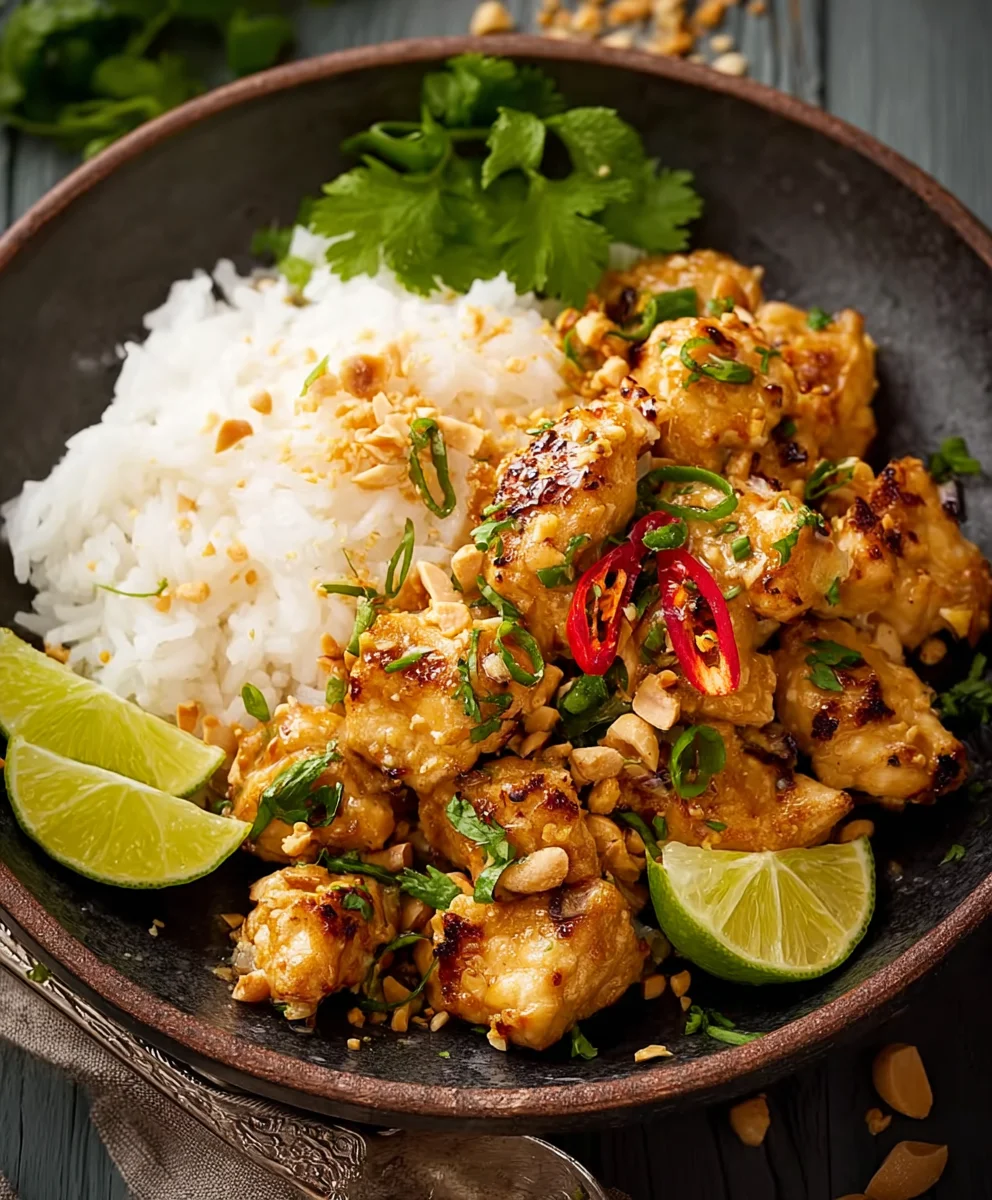Thailändisches Erdnuss-Huhn: Einfaches Rezept & Tipps