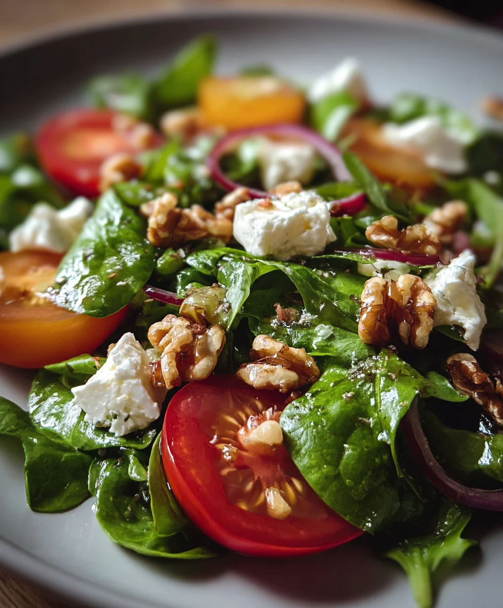 Feldsalat mit Walnüssen & Feta: Unglaubliches Rezept