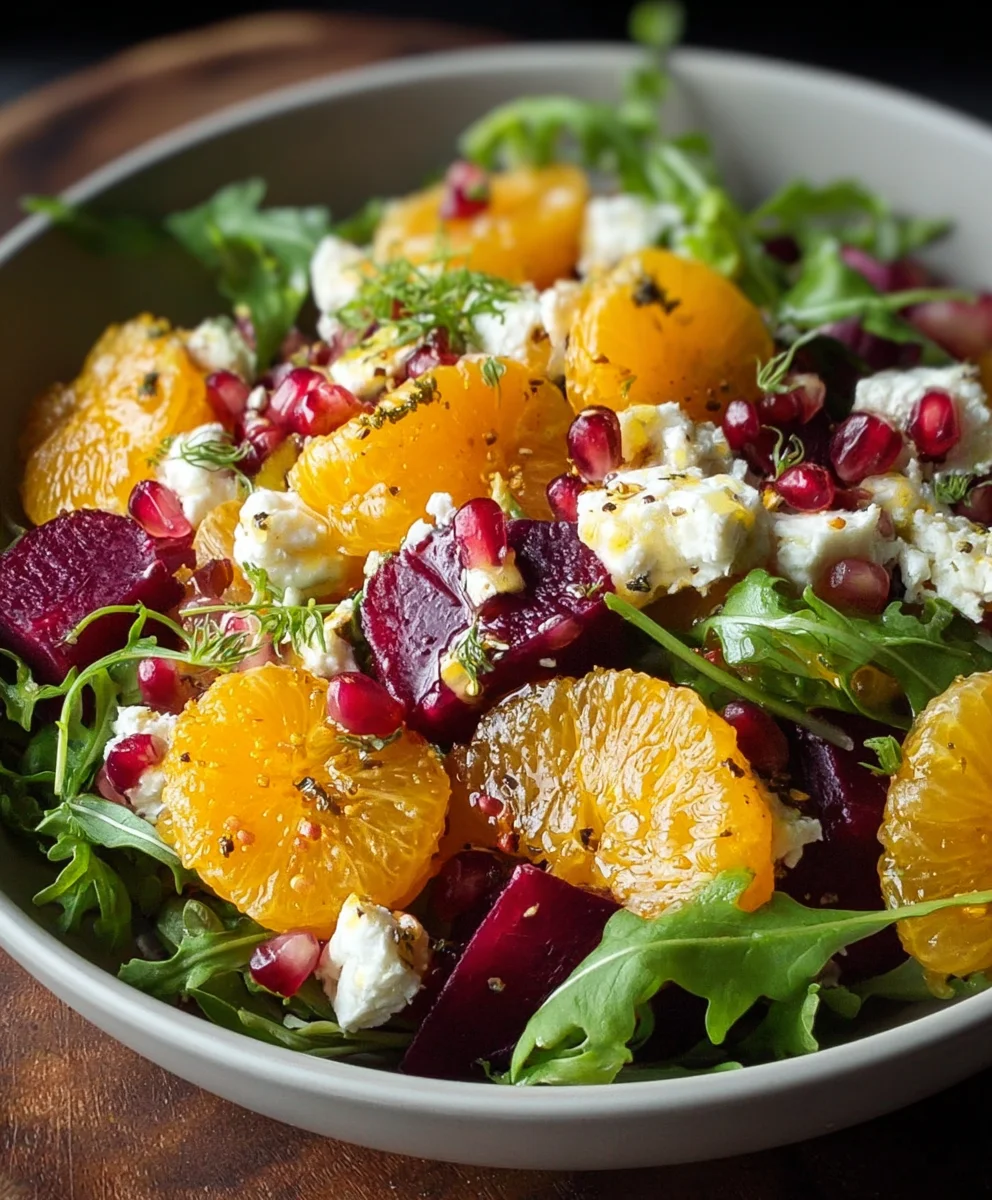 Wintersalat mit Mandarinen, Granatapfel & Feta. Leicht & Lecker!