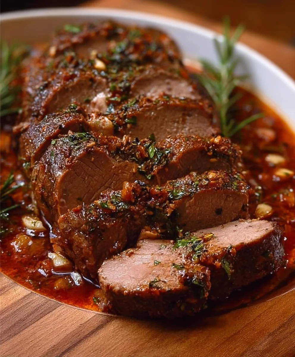 Zartester Rinderbraten: Italien. Schmorbraten mit Knoblauch