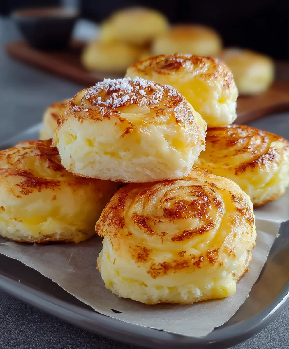Puszyste bułeczki serowe: Słodkie śniadanie łatwo