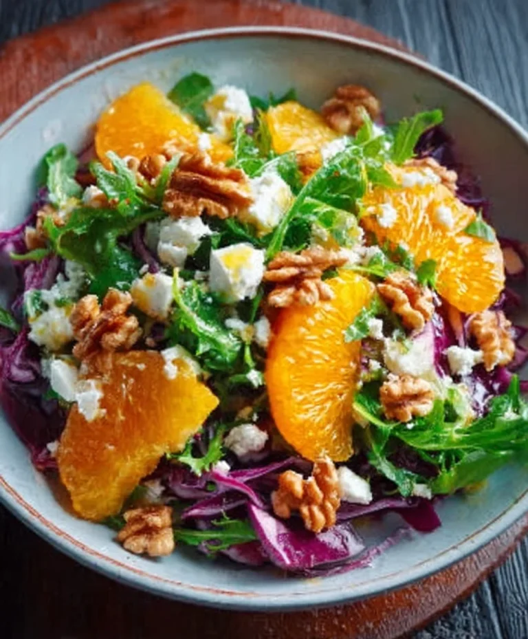 Rotkohlsalat: Orangen-Feta-Walnuss-Rezept für Sinne