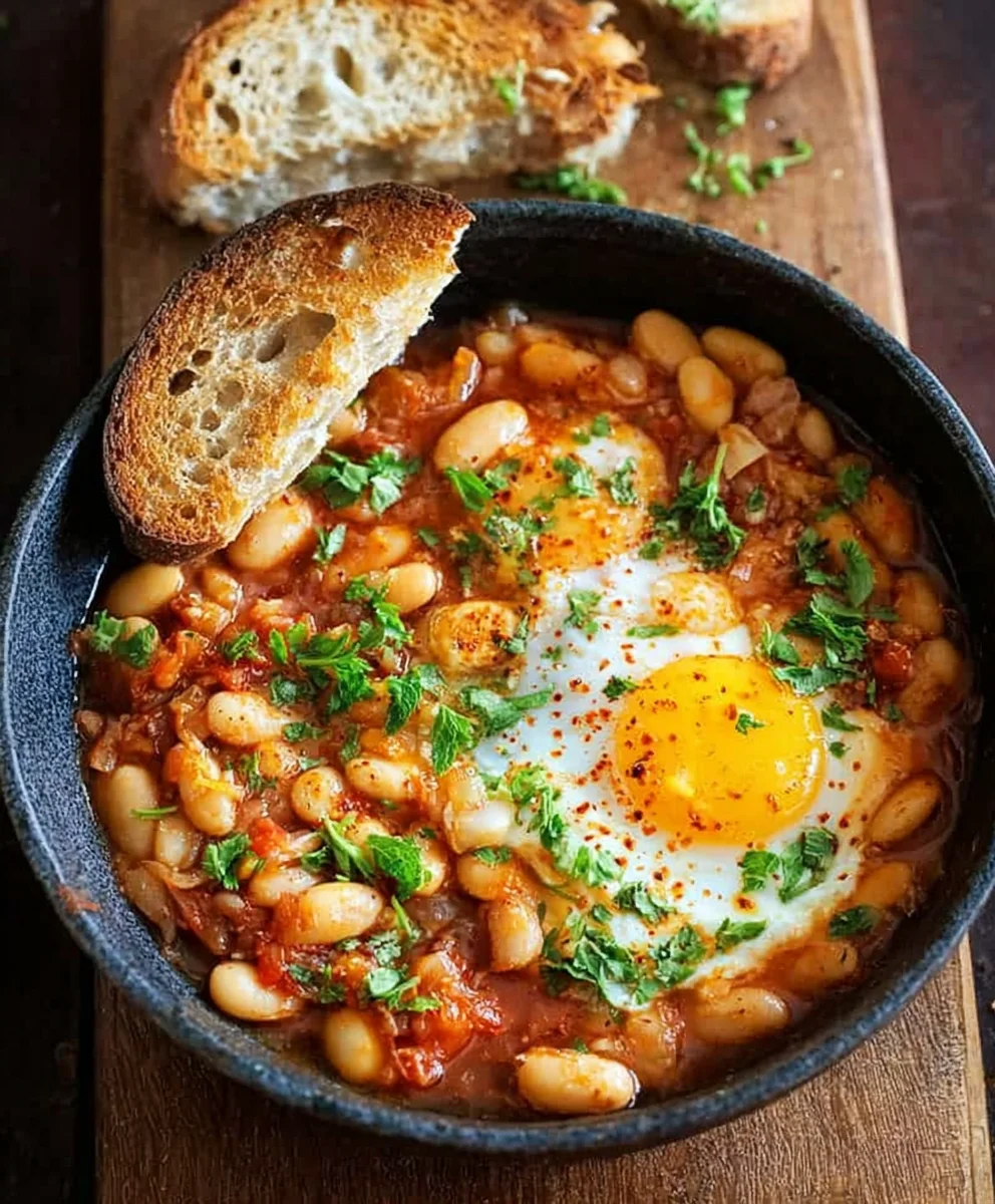 Spanische Bohnen & Eier: Deftig & Schnell