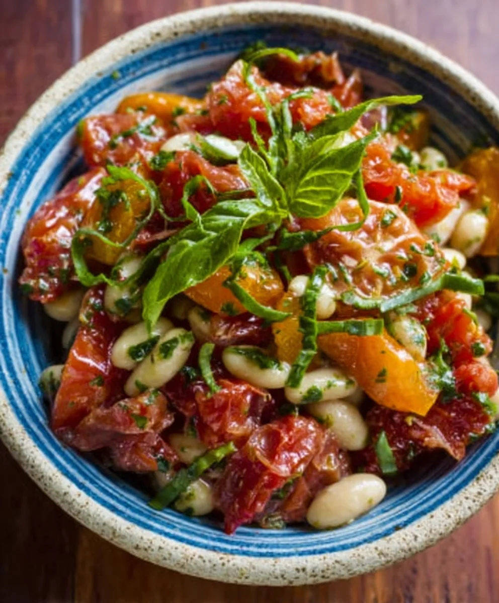 Tomaten Bohnen Salat: Italienisch Mariniert & Schnell