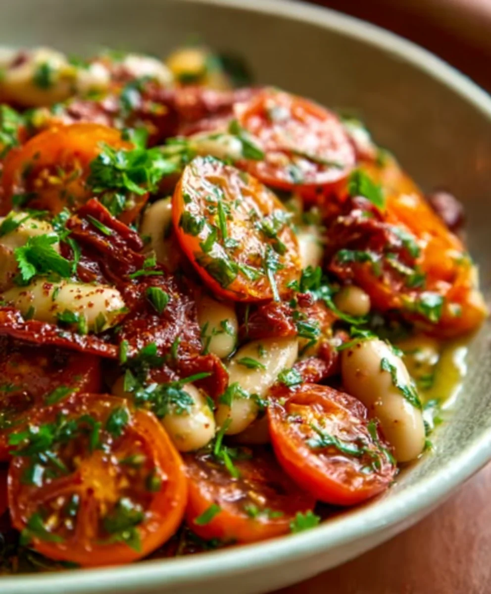 Tomaten Bohnen Salat: Italienisch Mariniert & Schnell