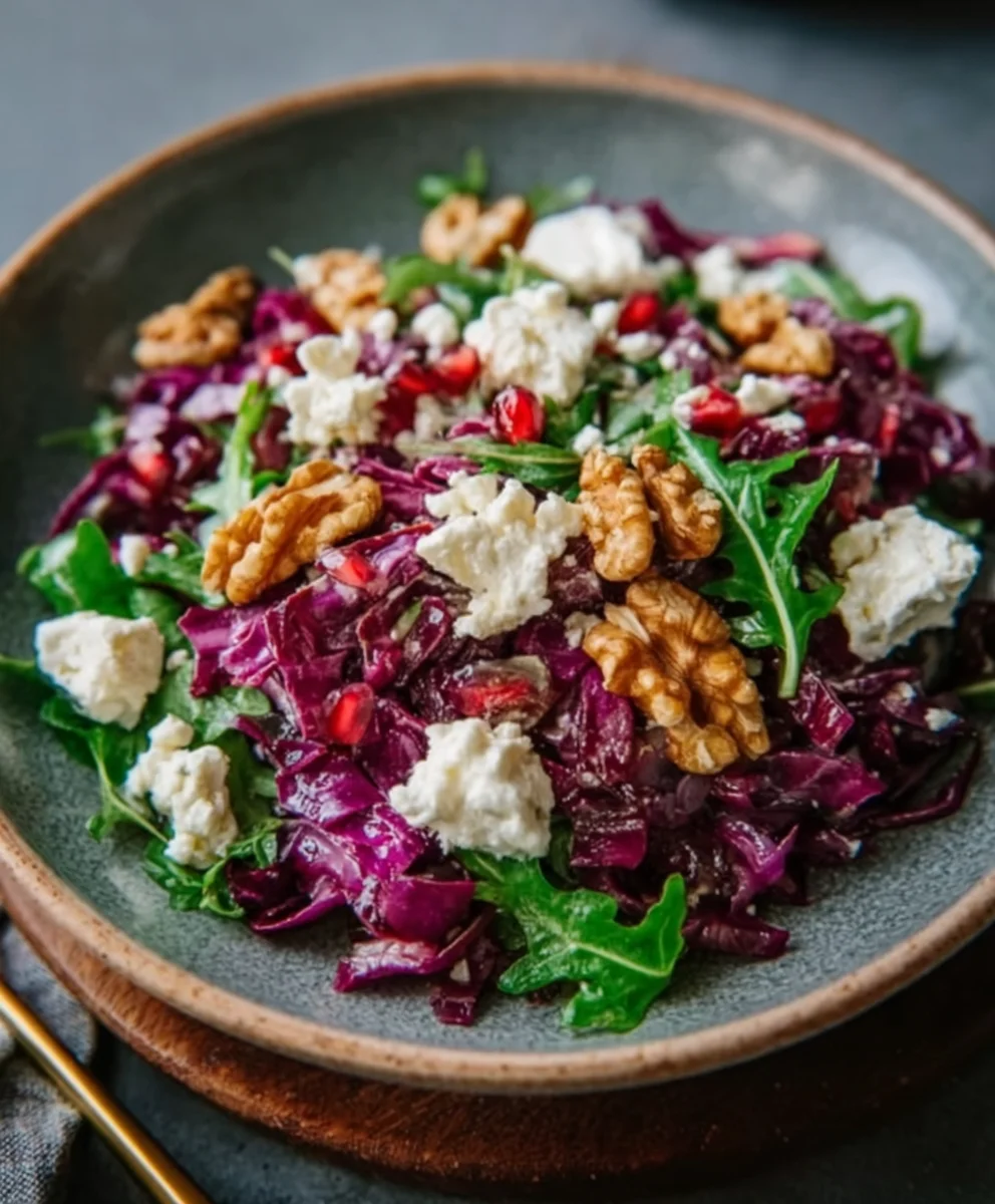 Rotkohlsalat mit Feta & Walnüssen: Ultimatives Rezept