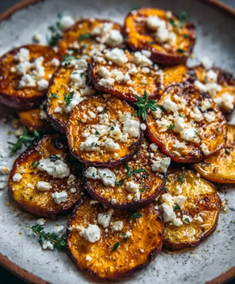 Gebratene Süßkartoffel mit Honig & Feta: Essentiell