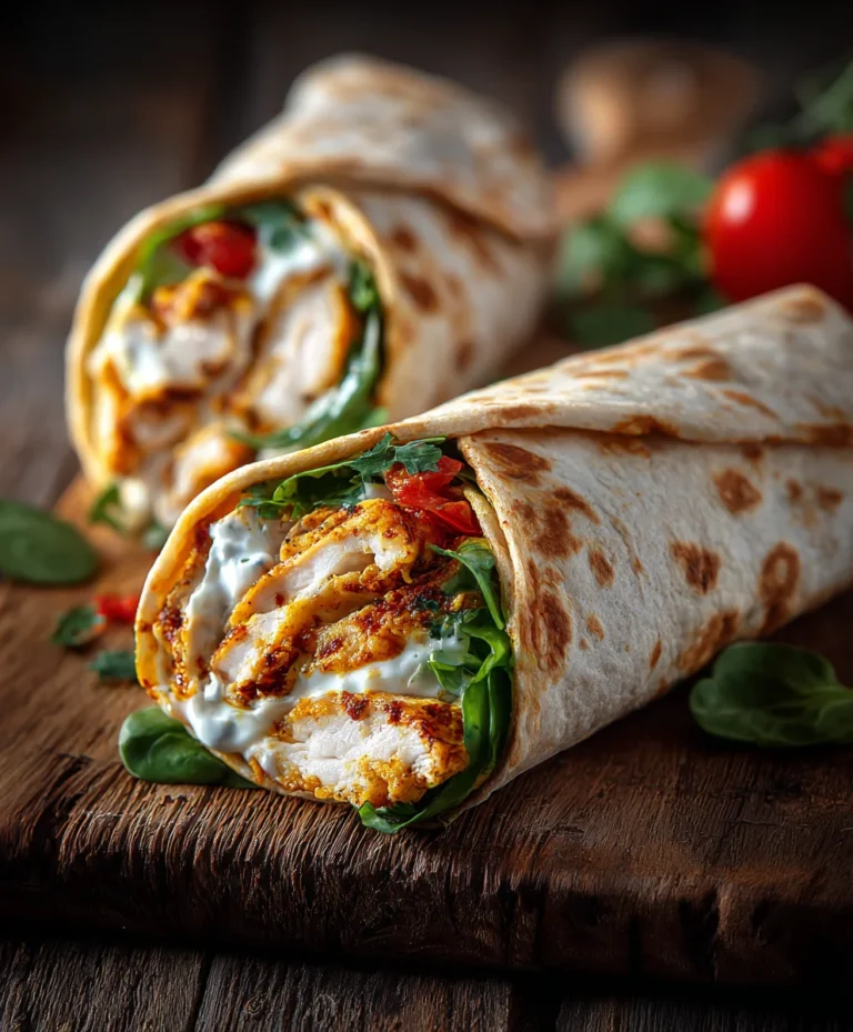 Airfryer Hähnchen-Mozzarella Wraps: Knusprig & Lecker!