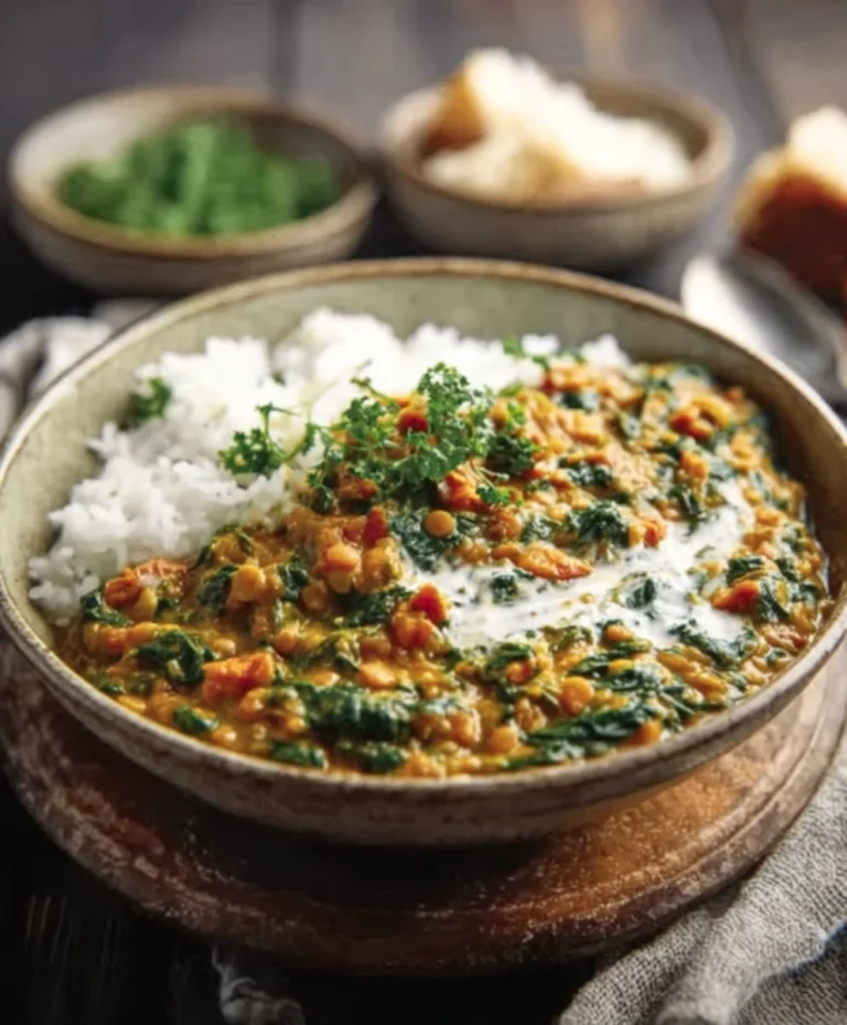 Schnelles Linsenspinat Curry: Cremig & Einfach