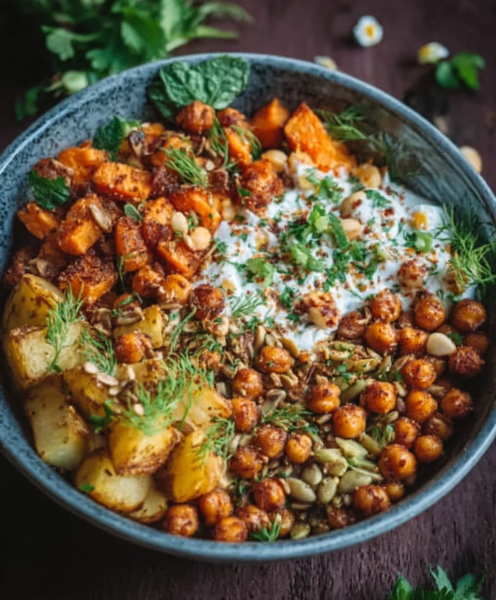 Schnelle Kartoffel-Kichererbsen-Bowl: Gesund & Lecker